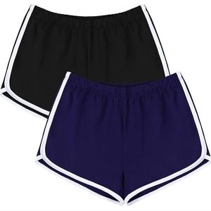 2 Pack Cotton Sport Booty Shorts Yoga Dance Sleeping Short Pants Summer Athletic